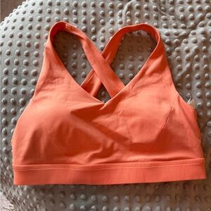 Lululemon Cross-Back Sports Bra - Coral